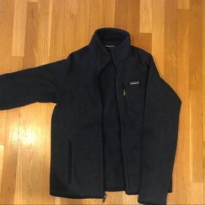 Women’s navy Patagonia better sweater full zip